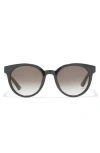 Gucci 53mm Gradient Round Sunglasses In Black Black Grey