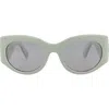 Gucci 53mm Modified Cat Eye Sunglasses
