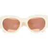 Gucci 53mm Modified Cat Eye Sunglasses