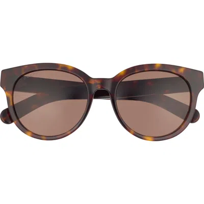 Gucci 53mm Novelty Round Sunglasses In Brown