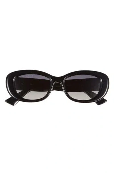 Gucci 53mm Polar Gradient Oval Sunglasses In White
