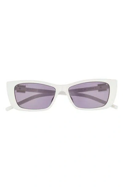 Gucci 53mm Rectangular Sunglasses In Gray