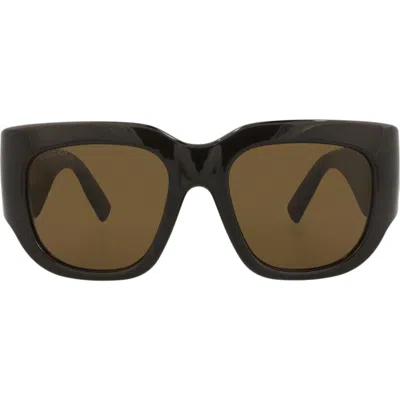 Gucci 53mm Square Sunglasses In Brown