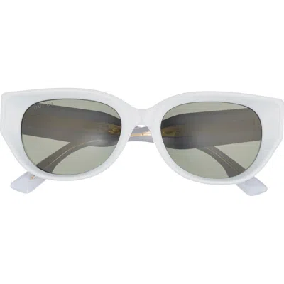 Gucci 54mm Cat Eye Sunglasses In Gray