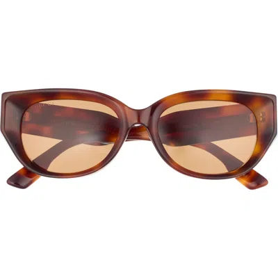 Gucci 54mm Cat Eye Sunglasses In Brown