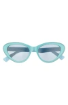 Gucci 54mm Cat Eye Sunglasses In Blue