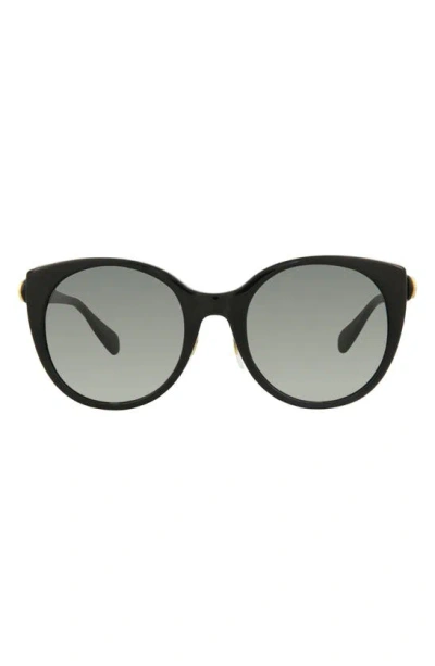Gucci 54mm Cat Eye Sunglasses In Shiny Black