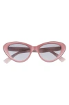 Gucci 54mm Core Cat Eye Sunglasses In Pink