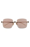 Gucci 54mm Half Rim Sunglasses