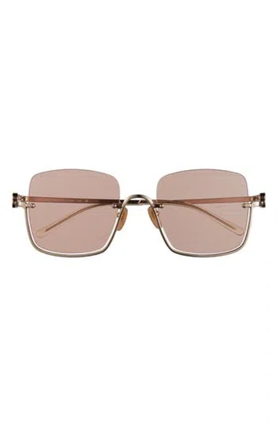 Gucci 54mm Half Rim Sunglasses