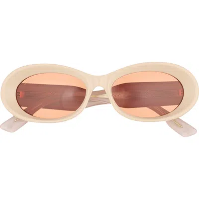 Gucci 54mm Oval Sunglasses In Brown