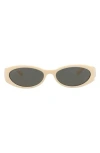 Gucci 54mm Oval Sunglasses In Gray