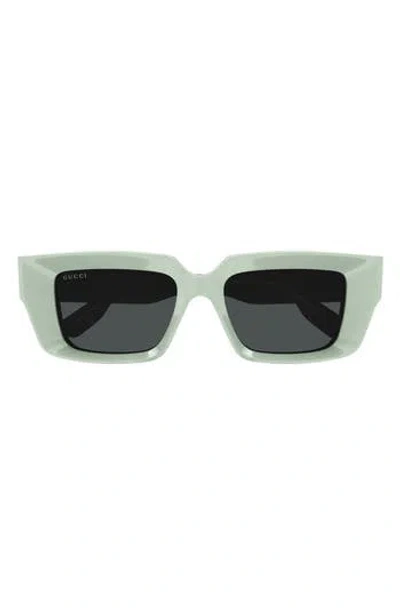 Gucci 54mm Rectangular Sunglasses