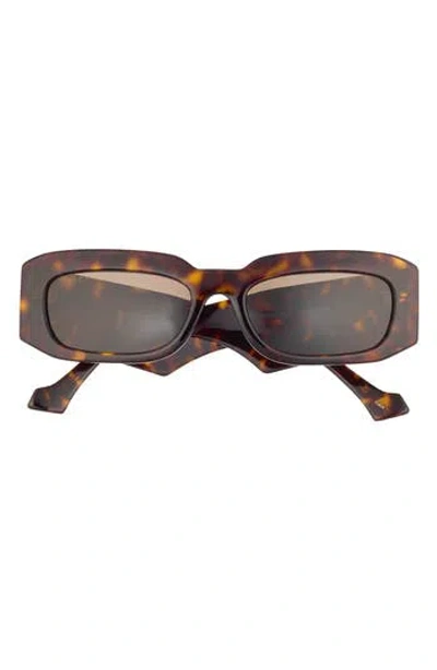 Gucci 54mm Rectangular Sunglasses In Brown