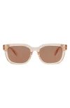 Gucci 54mm Rectangular Sunglasses In Brown