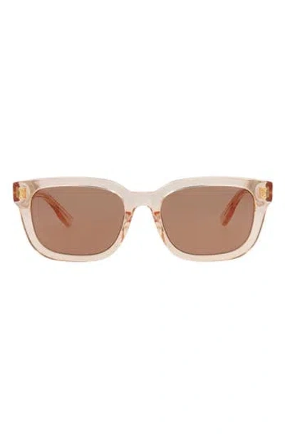 Gucci 54mm Rectangular Sunglasses In Brown