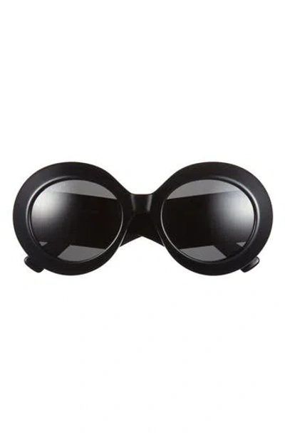 Gucci 54mm Round Sunglasses In Black