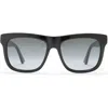 Gucci 54mm Square Sunglasses In Black Black Grey