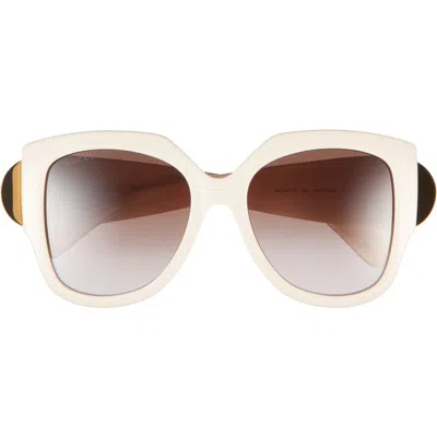 Gucci 54mm Square Sunglasses In Brown