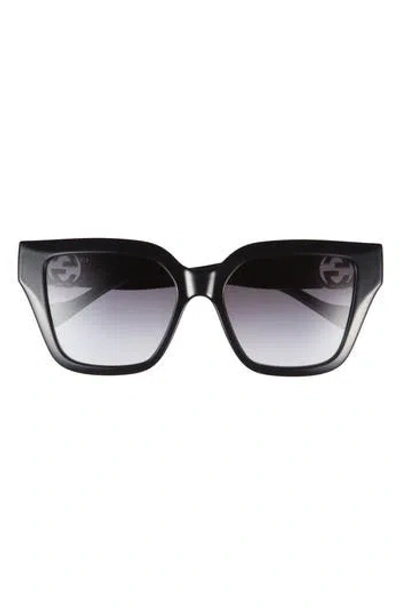 Gucci 54mm Square Sunglasses In Gray