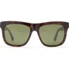 Gucci 54mm Square Sunglasses In Havana Havana Green