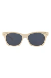 Gucci Crystal-embellished Wayfarer Sunglasses In Ivory Ivory Blue