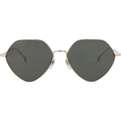 Gucci 55mm Geometric Sunglasses In Multi