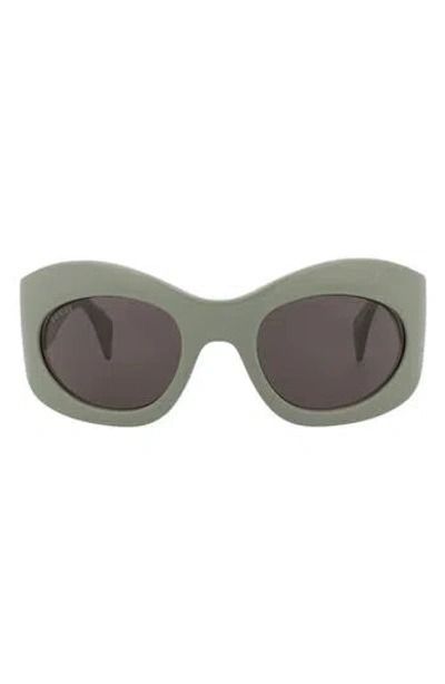 Gucci 55mm Novelty Cat Eye Sunglasses In Green