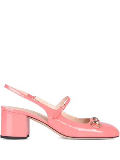 Gucci 55mm Slingback Pumps In Pink