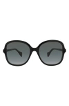 Gucci 56mm Butterfly Sunglasses