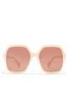 Gucci 56mm Rectangular Sunglasses In Multi