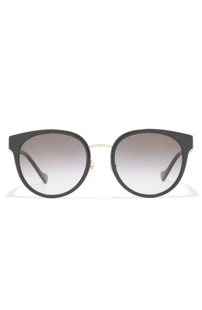 Gucci 56mm Round Sunglasses In Black Black Grey