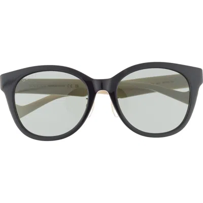 Gucci 56mm Round Sunglasses In Black