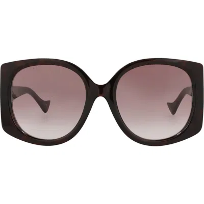 Gucci 56mm Square Sunglasses