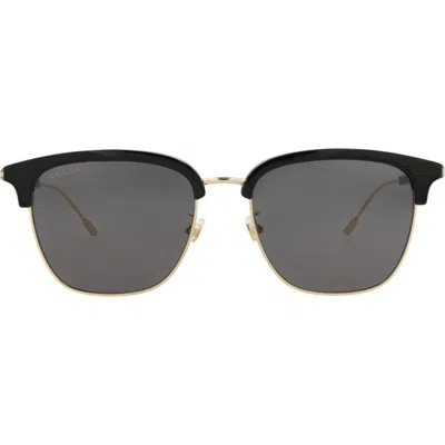 Gucci 56mm Square Sunglasses In Black