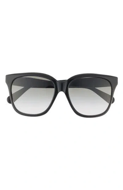 Gucci 56mm Square Sunglasses In Black