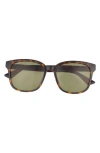 Gucci 56mm Square Sunglasses In Green