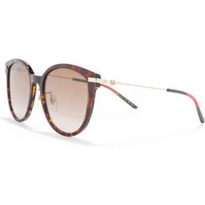 Gucci 56mm Square Sunglasses In Metallic