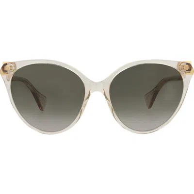 Gucci 57mm Cat Eye Sunglasses In Black