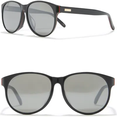 Gucci 57mm Square Sunglasses In Brown Multi