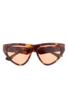 Gucci 58mm Cat Eye Sunglasses In Havana Havana Brown
