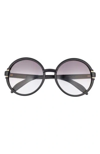 Gucci 58mm Fashion Round Sunglasses In Black