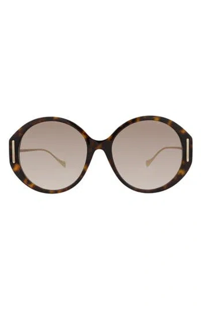 Gucci 58mm Round Sunglasses