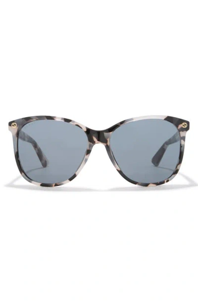 Gucci 58mm Round Sunglasses In Gray
