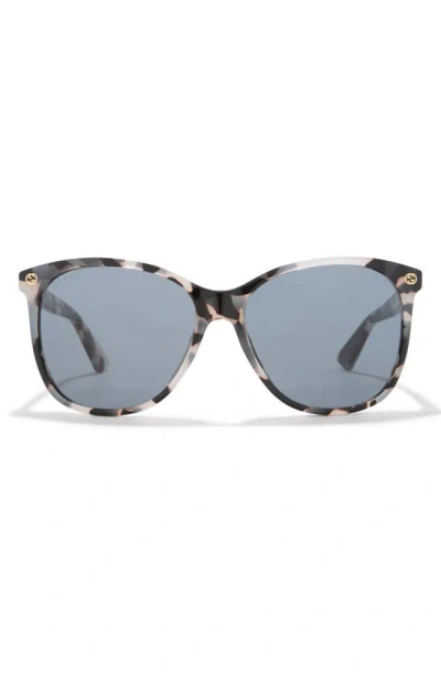 Gucci 58mm Round Sunglasses In Havana Grey