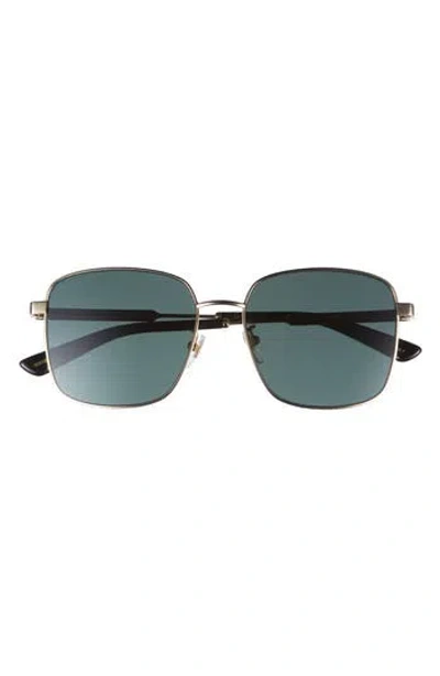 Gucci 58mm Square Sunglasses In Green