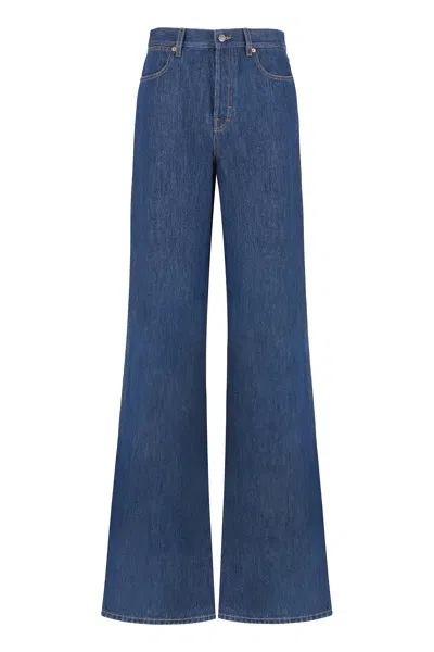 Gucci 5-pocket Straight-leg Denim Jeans In Blue