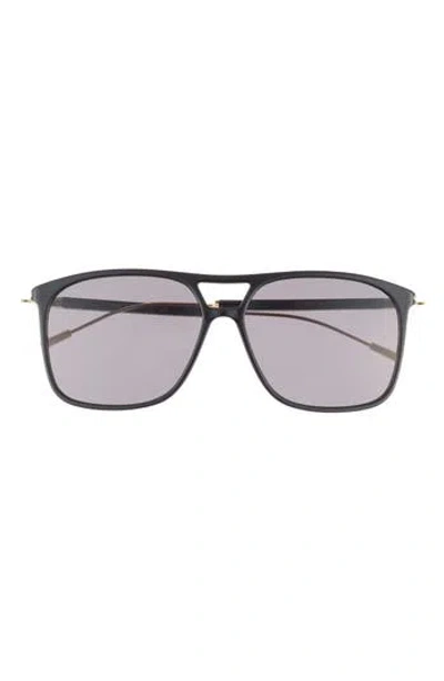 Gucci 60mm Aviator Sunglasses In Gray