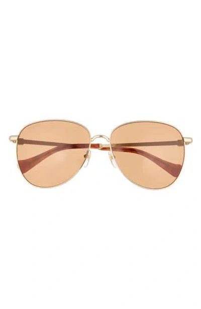 Gucci 60mm Aviator Sunglasses In Multi
