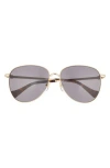Gucci 60mm Aviator Sunglasses In Multi